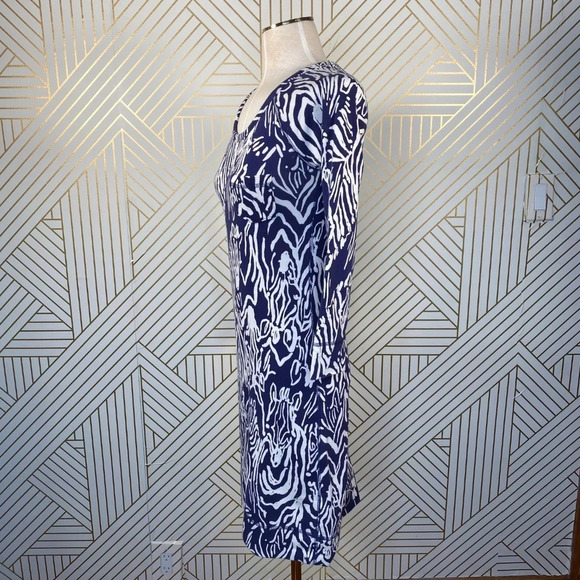 Lilly‎ Pulitzer Blue Entourage Zebra Preston Dress - Picture 5 of 8